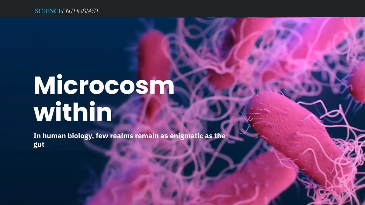 Science communications feature story design template